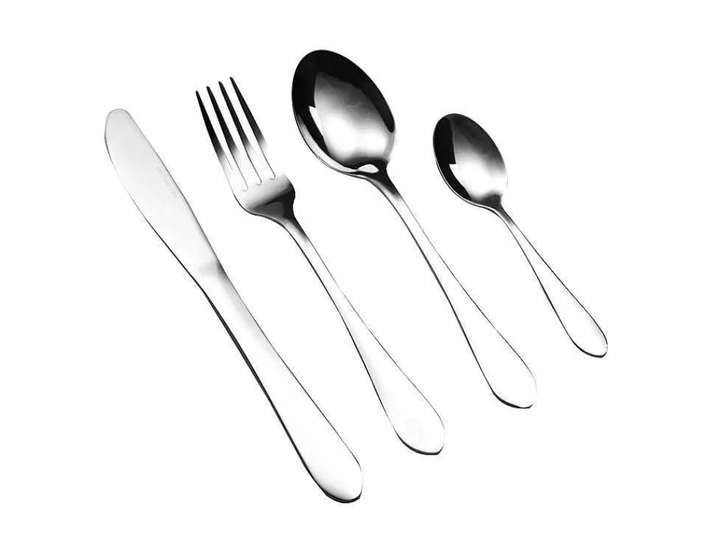 Louça E Utensílios De Cozinha*OZAIA Talheres 16 Pecas Em Inox Tradi - Acabamento Espelhado - Cor Prata