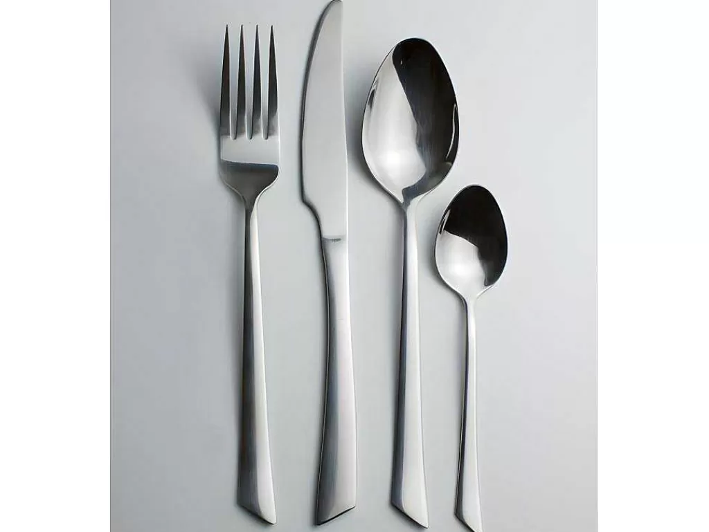 Louça E Utensílios De Cozinha*OZAIA Talheres 24 Pecas Em Inox Grazia - Acabamento Espelhado - Cor Prata