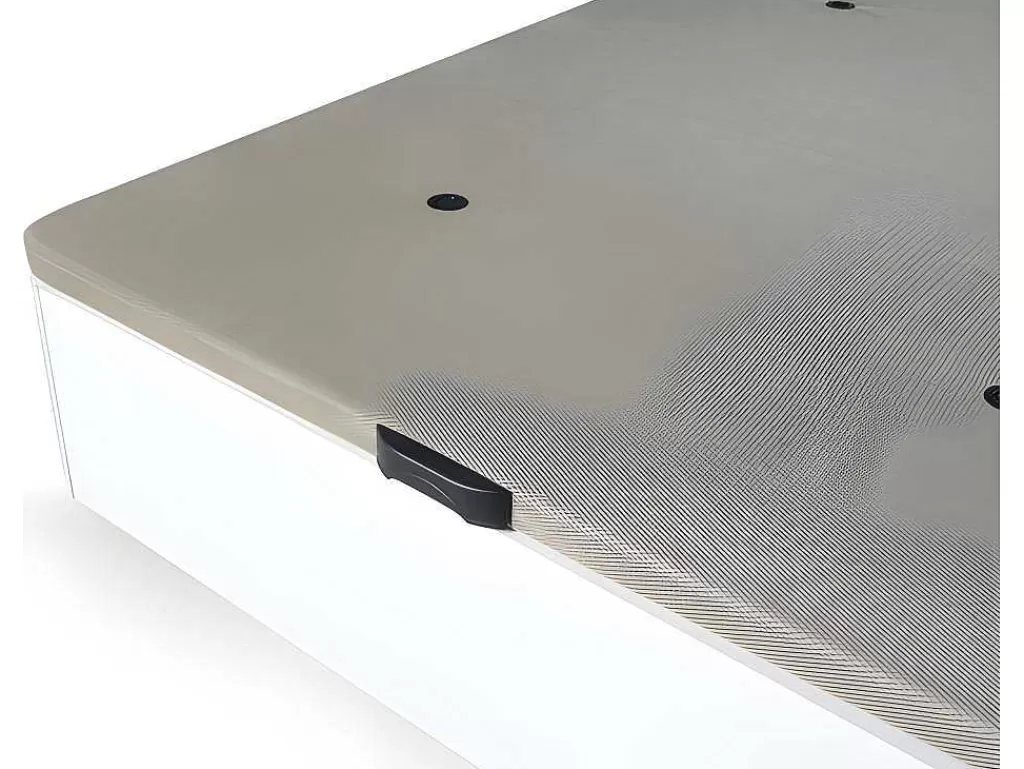 Cama Com Arrumação*Saldosystocks Tampa Estofada Dobravel Para Canape Madeira 3D 25 Branco 90X190Cm Atenas