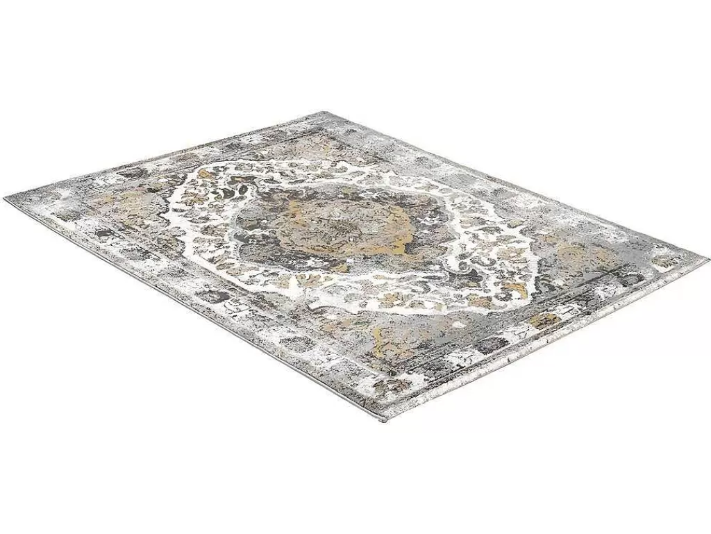 Tapetes De Corredor*OZAIA Tapete De Corredor Vintage Oriental De 80 X 200 Cm Bege E Amarelo - Agra