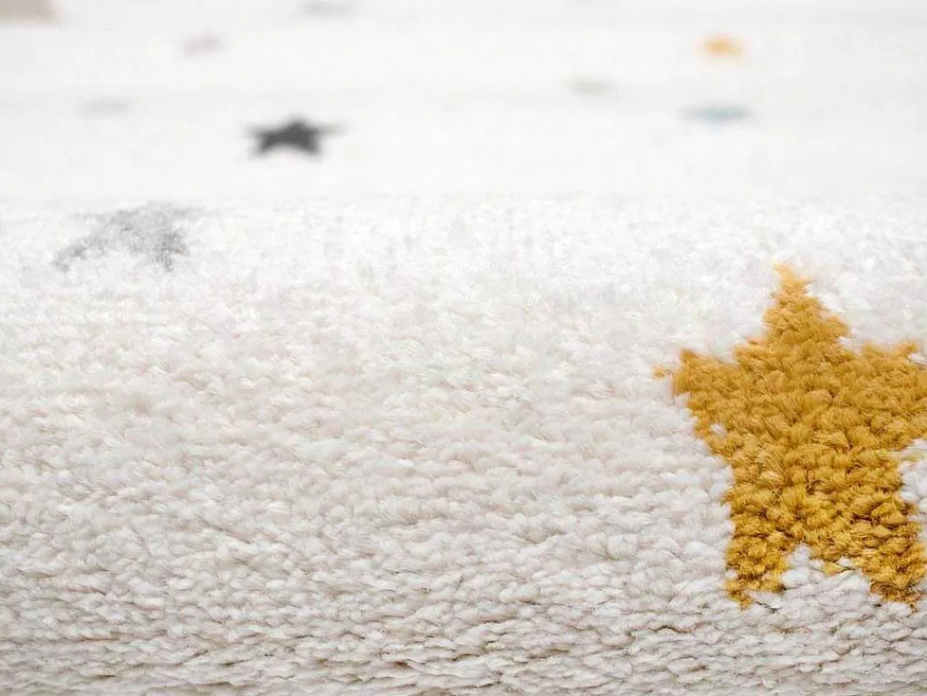 Tapete De Criança*OZAIA Tapete De Criança 100 X 150 Cm Em Polipropileno Bege, Azul E Amarelo - Moony