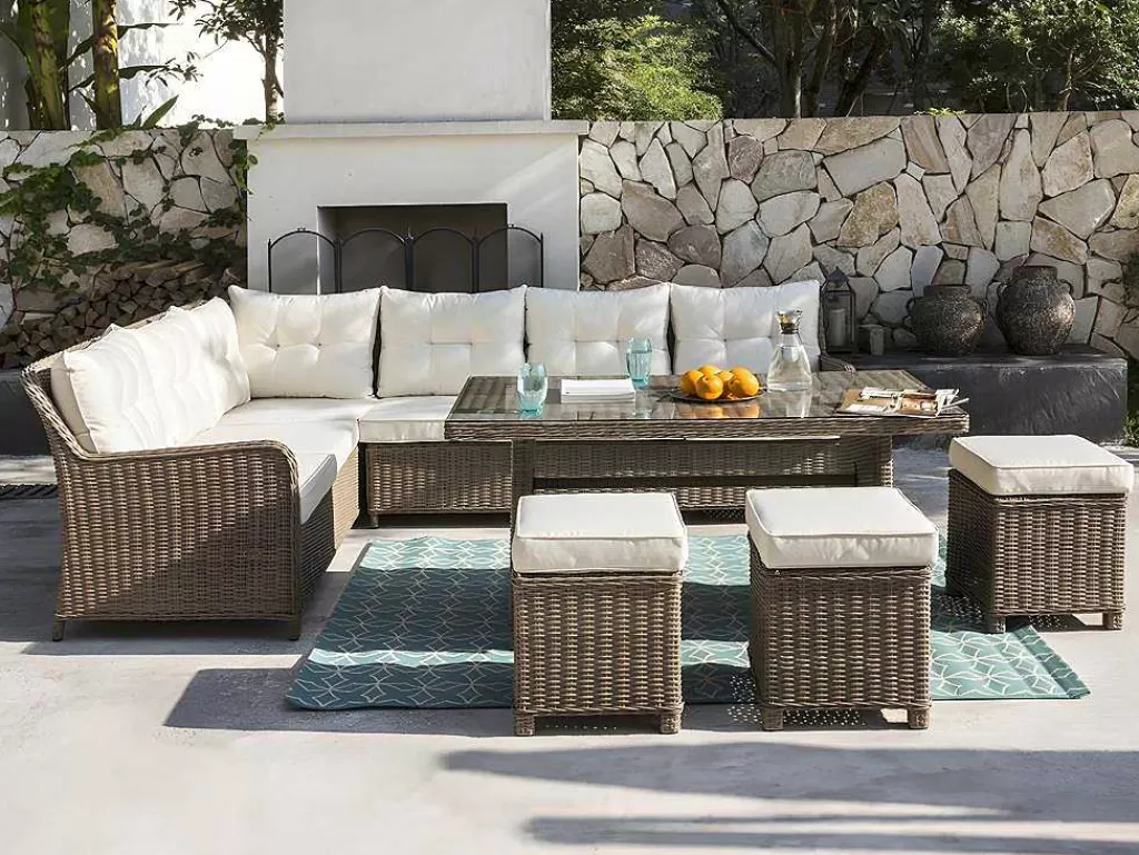 Decoração De Jardim*OZAIA Tapete De Interior Ou De Exterior 150 X 200 Cm Azul-Claro - Coquilla