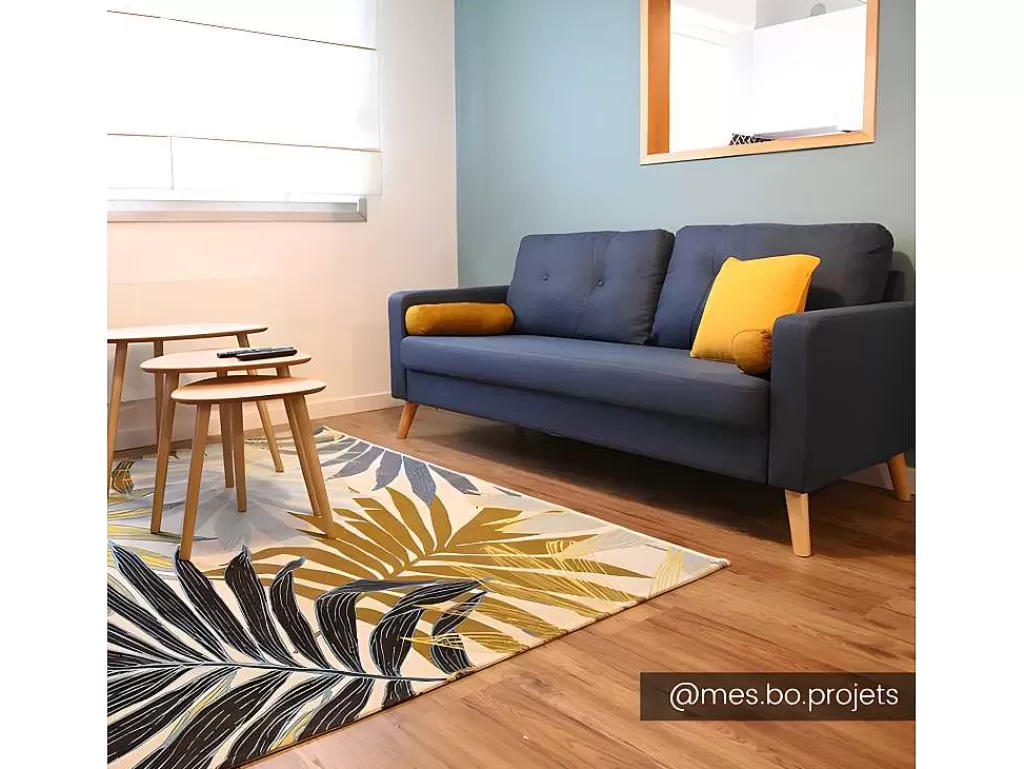 Decoração De Jardim*OZAIA Tapete De Interior Ou De Exterior Etnico Motivos Folhas 150 X 200 Cm Verde - Vegeto