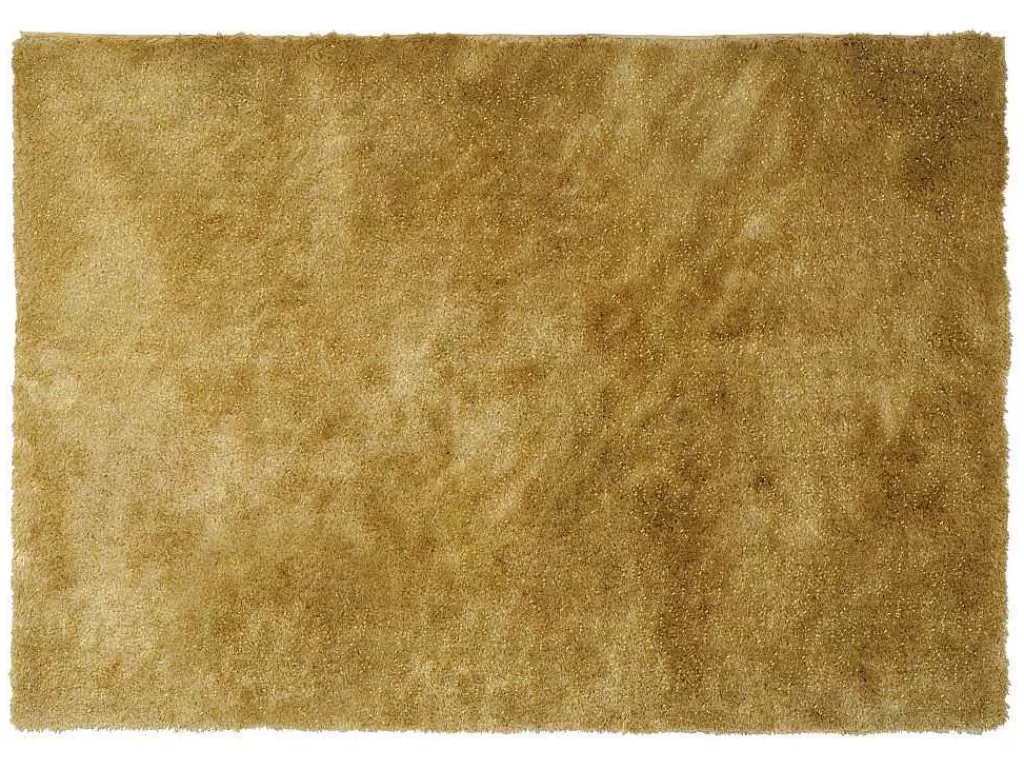 Tapete De Sala*OZAIA Tapete Felpudo Cor Dourado De 200 X 290 Cm - Glitter