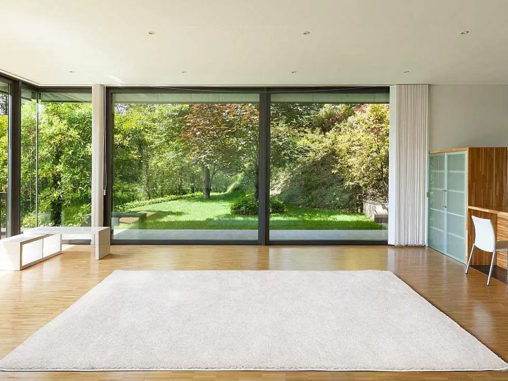 Tapete Shaggy*OZAIA Tapete Felpudo De Pelos Compridos 160 X 230 Cm Branco - Milinio