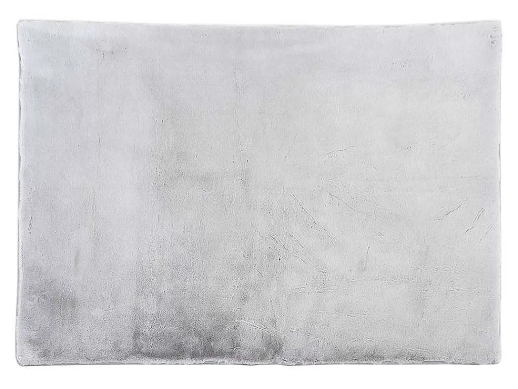 Tapete De Sala*OZAIA Tapete Felpudo Efeito Pelo 100% Poliester 150X200 Cm Cinza - Bunny