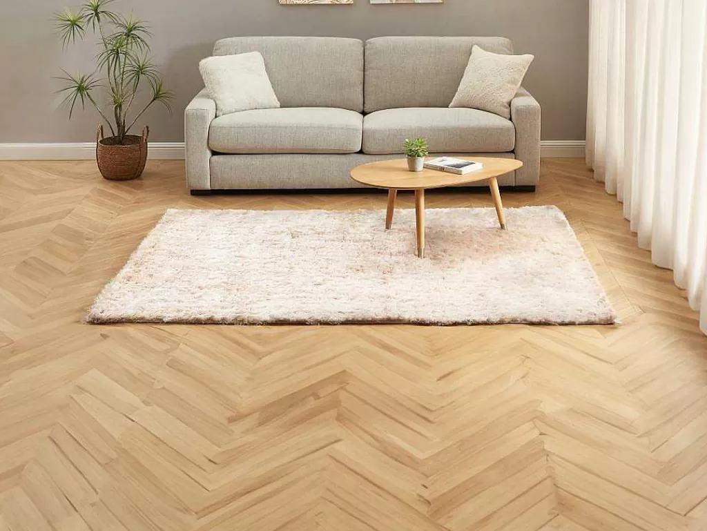 Tapete De Sala*OZAIA Tapete Shaggy De Pelo Comprido Ultramacio 160X230 Cm Bege - Dolce