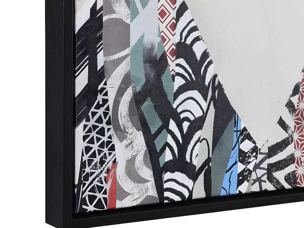 Quadro*OZAIA Tela Impressa Emoldurada De 60 X 80 Cm Com Moldura Em Madeira Multicolor - Lady