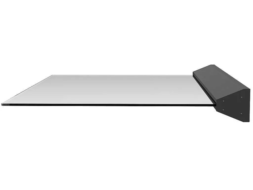 Cobertura De Porta*Vente-unique Toldo De Porta Em Aluminio 140X90 Cm Liso Com Leds - Luxama