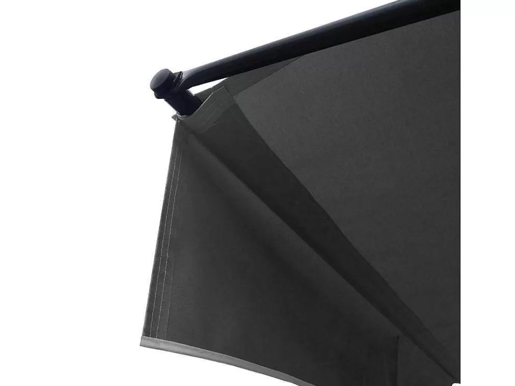 Toldo E Persiana De Exterior*Happy Garden Toldo De Varanda Chene 2 1,2M - Tecido Antracite E Moldura Cinzenta