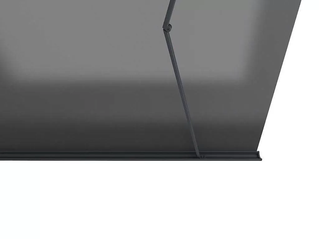 Toldo E Persiana De Exterior*Vente-unique Toldo Retratil Motorizado Com Caixa Integral 4 X 3 M Antracite - Constela