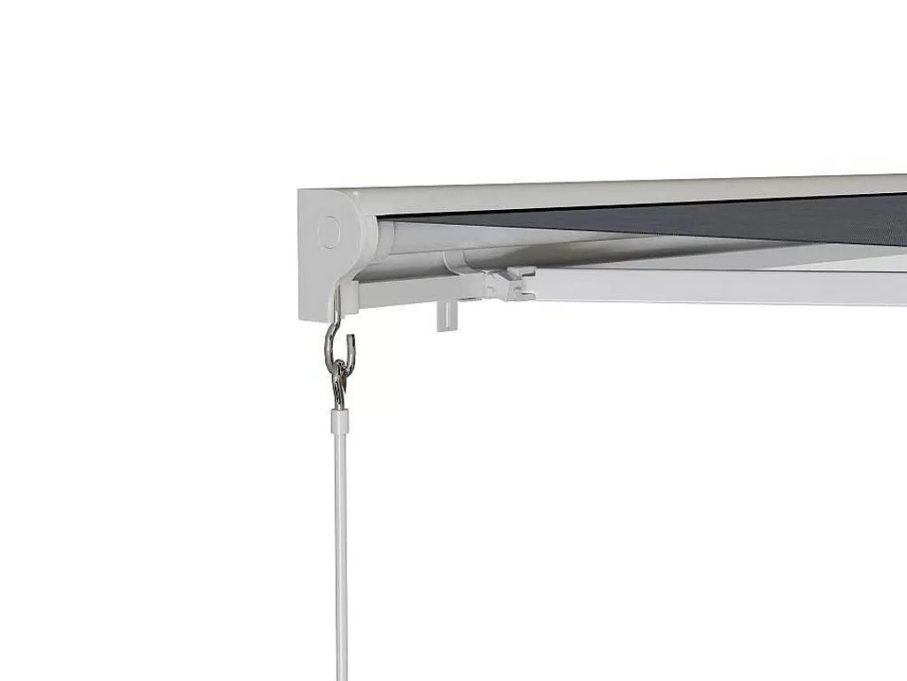 Toldo E Persiana De Exterior*Vente-unique Toldo Retratil Motorizado Com Semicaixa 5 X 3 M Antracite - Cofana