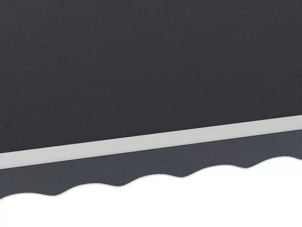 Toldo E Persiana De Exterior*Vente-unique Toldo Retratil Motorizado Com Semicaixa 5 X 3 M Antracite - Cofana
