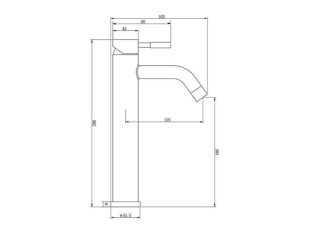 Torneira*Shower & Design Torneira Misturadora Mecanica Arredondada Em Inox Escovado Preto Mate A29,6 Cm - Salavan