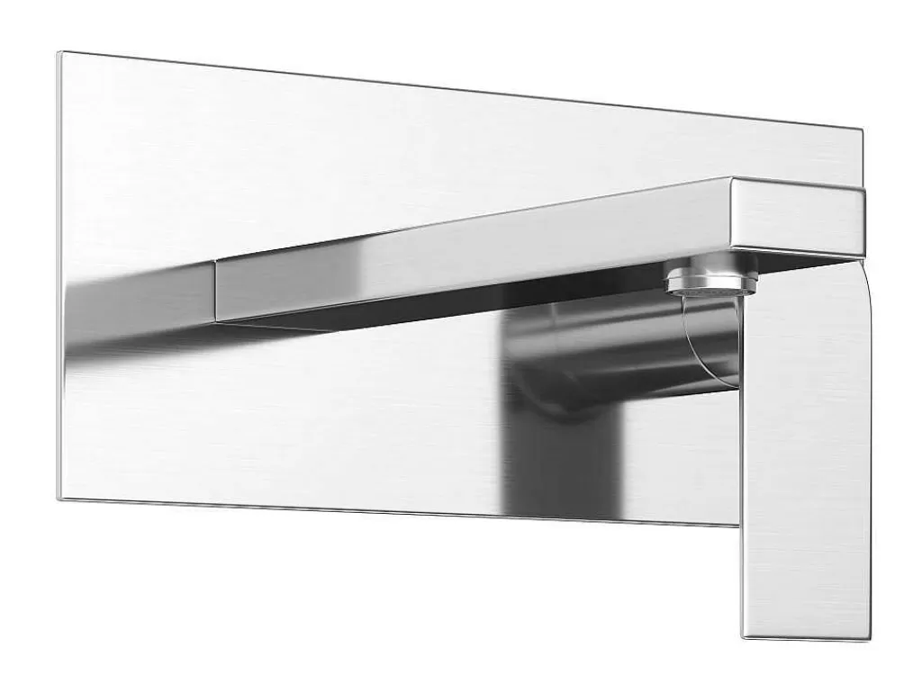 Torneira*Shower & Design Torneira Misturadora Mecanica De Encastrar Quadrada Cor Niquel Escovado - Vistula