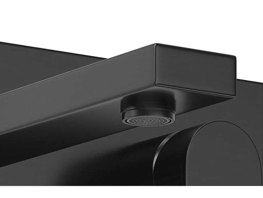 Torneira*Shower & Design Torneira Misturadora Mecanica De Encastrar Quadrada Preto Mate - Vistula
