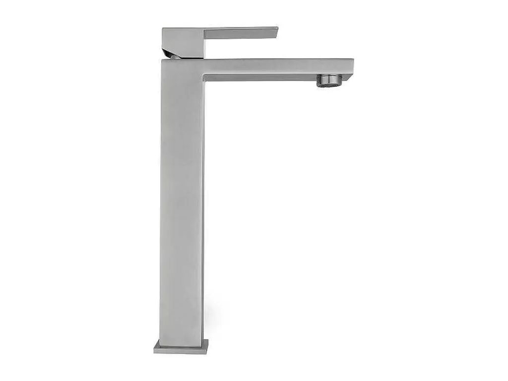 Torneira*Shower & Design Torneira Misturadora Mecanica Quadrada Em Inox Cor Niquel Escovado A31 Cm - Canilas