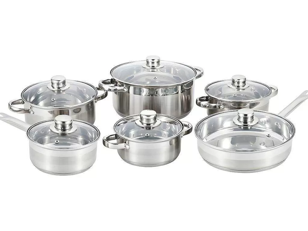 Louça E Utensílios De Cozinha*Vente-unique Trem De Cozinha 12 Pecas Festin - Inox - Cor Metalica