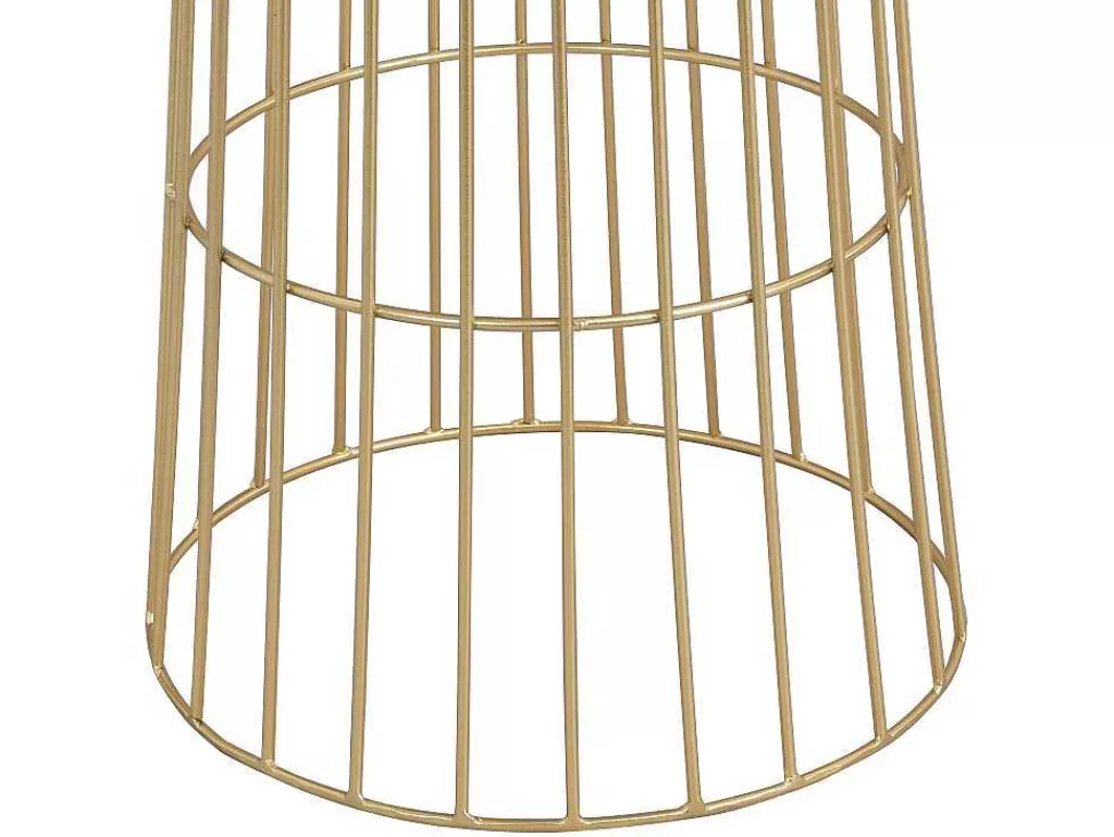 Promoções Decoração*OZAIA Vaso De Ornamentacao Filiforme Em Metal D. 30 X A. 71 Cm Dourado - Cemoro