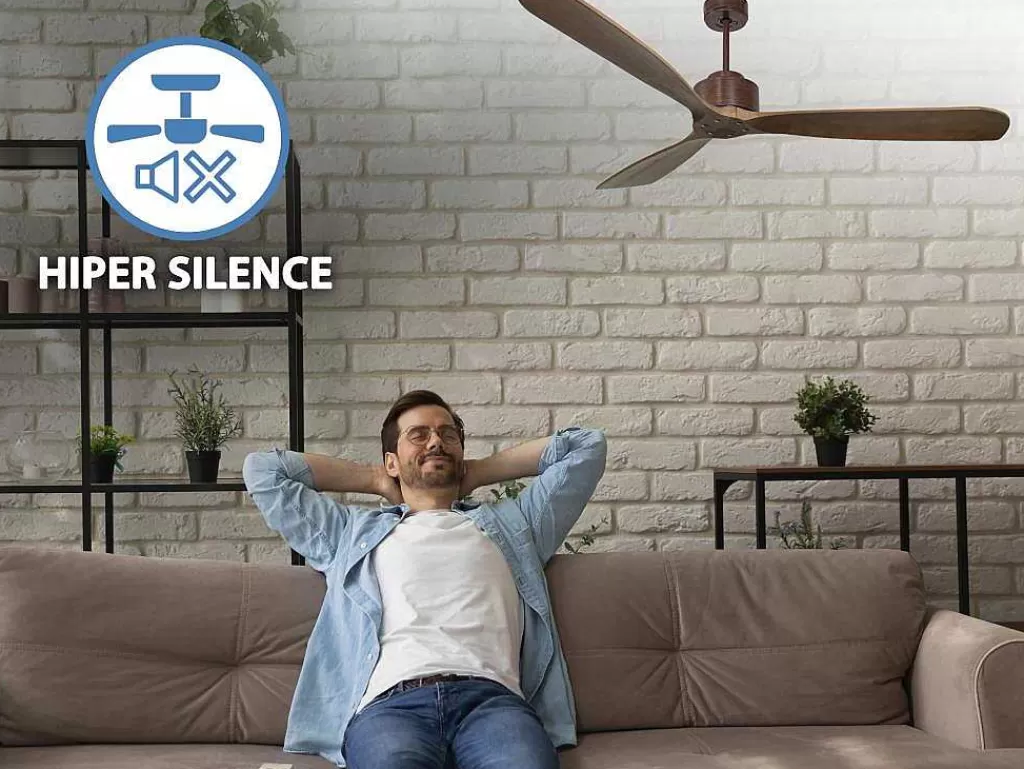 Ventilador*Purline Ventilador De Tecto 166 Cm Com Wifi Hipersilencio Reversivel