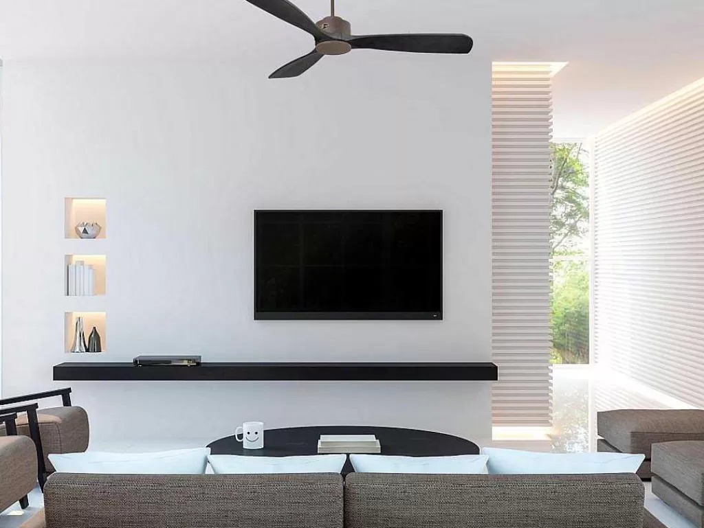 Ventilador*Purline Ventilador De Tecto O132 Cm Com Wifi Reversivel Hypersilence