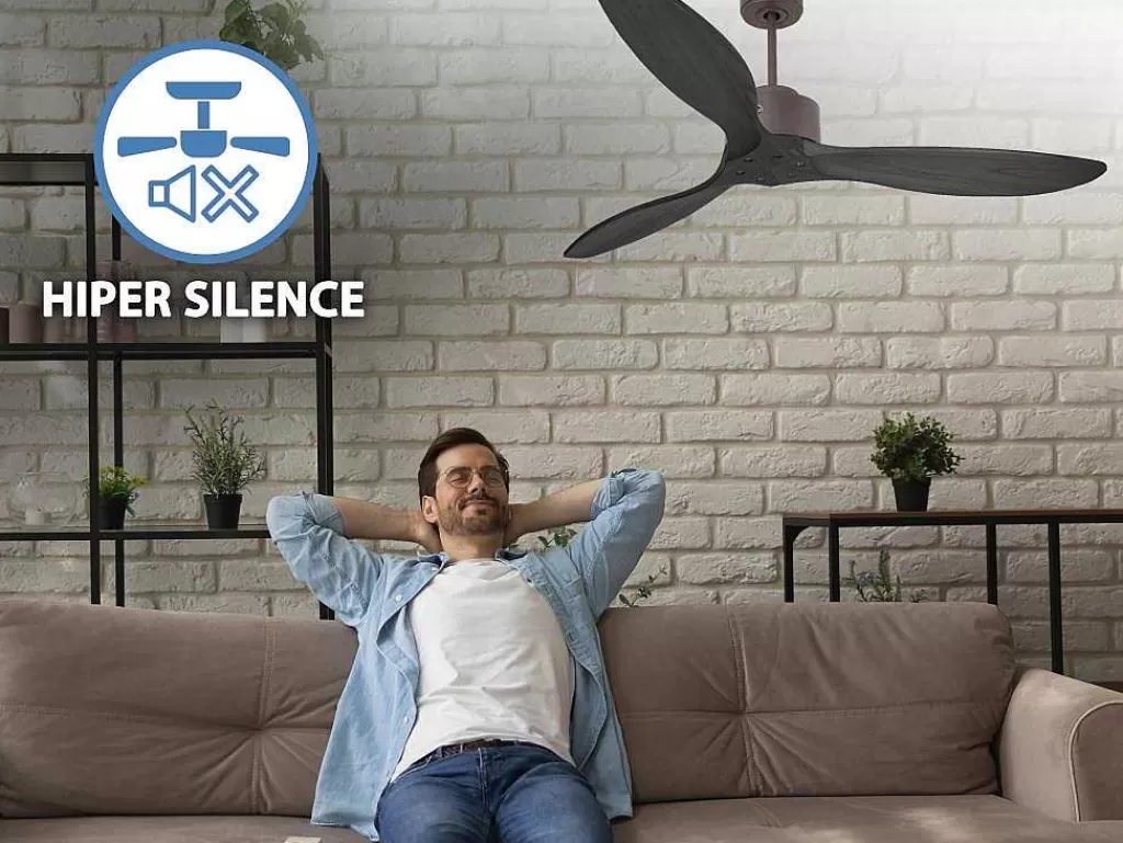 Ventilador*Purline Ventilador De Tecto O132 Cm Com Wifi Reversivel Hypersilence