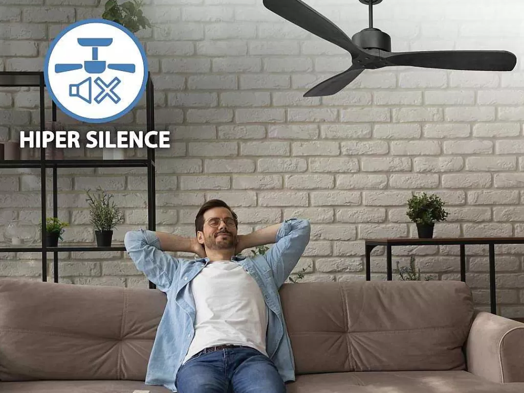 Ventilador*Purline Ventilador De Tecto O132 Cm Com Wifi Reversivel Hypersilence