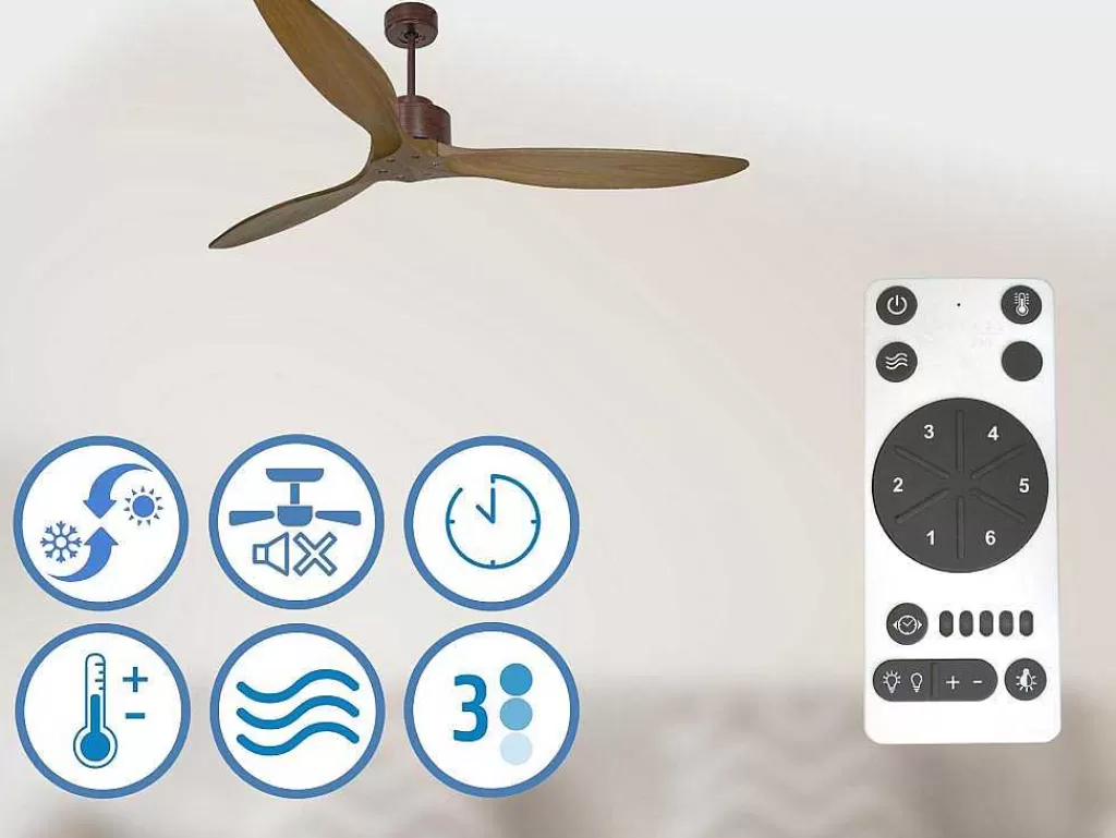 Ventilador*Purline Ventilador De Tecto O166 Cm Com Hipersilencio Wifi Reversivel