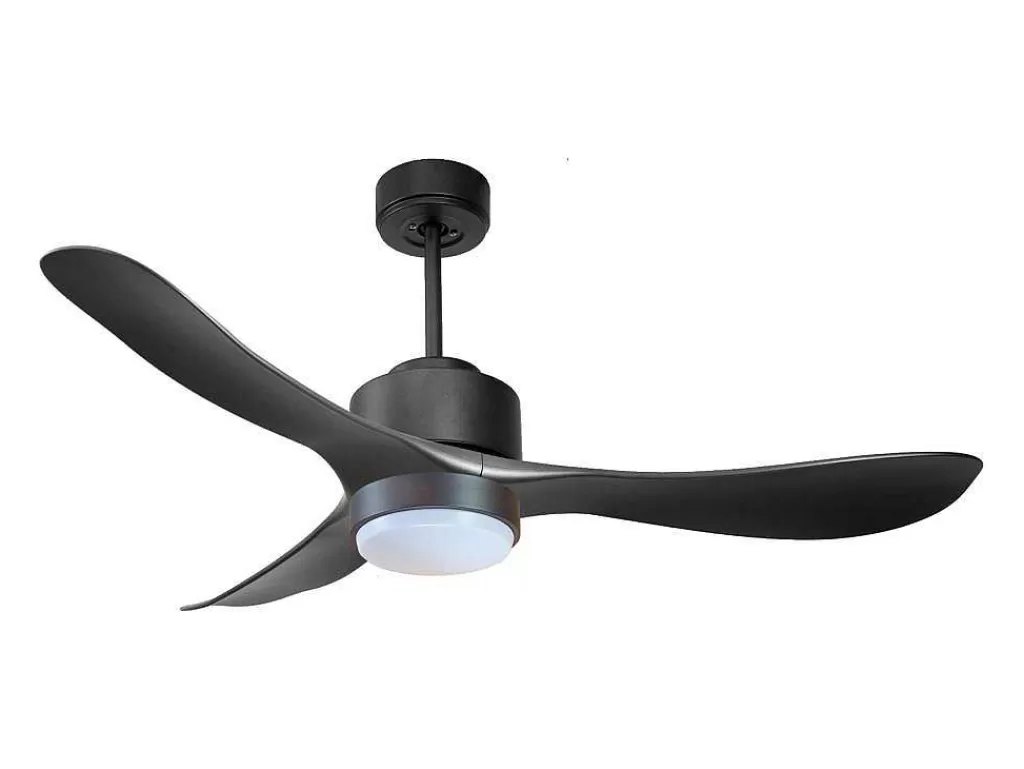 Ventilador*Purline Ventilador De Tecto Reversivel Termostato Regulavel Termostato Wifi Motor Dc Tectos Inclinados Controlo Remoto Luz De Tres Tons Memória Hipersilenciosa