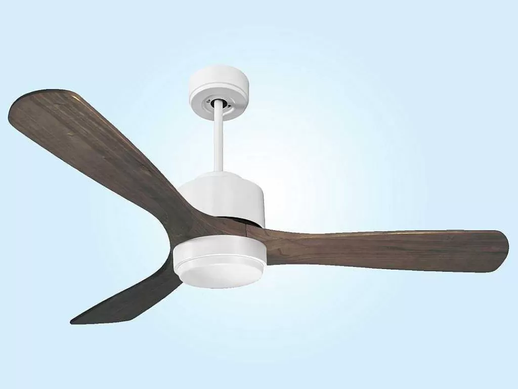 Ventilador*Purline Ventilador De Tecto Reversivel Termostato Regulavel Termostato Wifi Motor Dc Tectos Inclinados Controlo Remoto Luz De Tres Tons Memória Hipersilenciosa