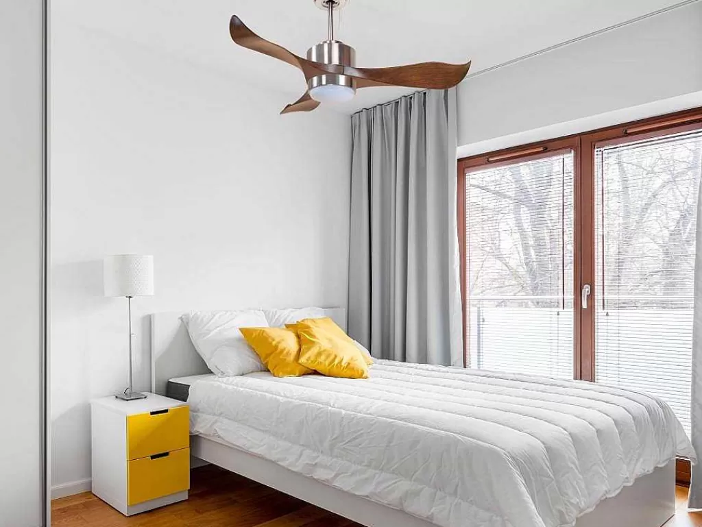 Ventilador*Purline Ventilador De Tecto Reversivel Termostato Reversivel Regulavel Wifi Motor Dc Laminas De Tecto Inclinadas Memória Hypersilence