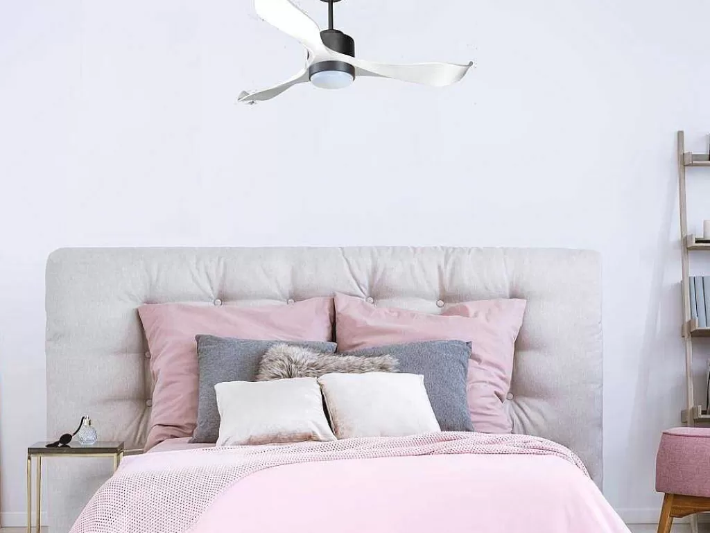 Ventilador*Purline Ventilador De Tecto Wifi Motor Dc Controlo Remoto Adaptador De Luz De Tres Tons 2/3 Laminas Hypersilence Memória