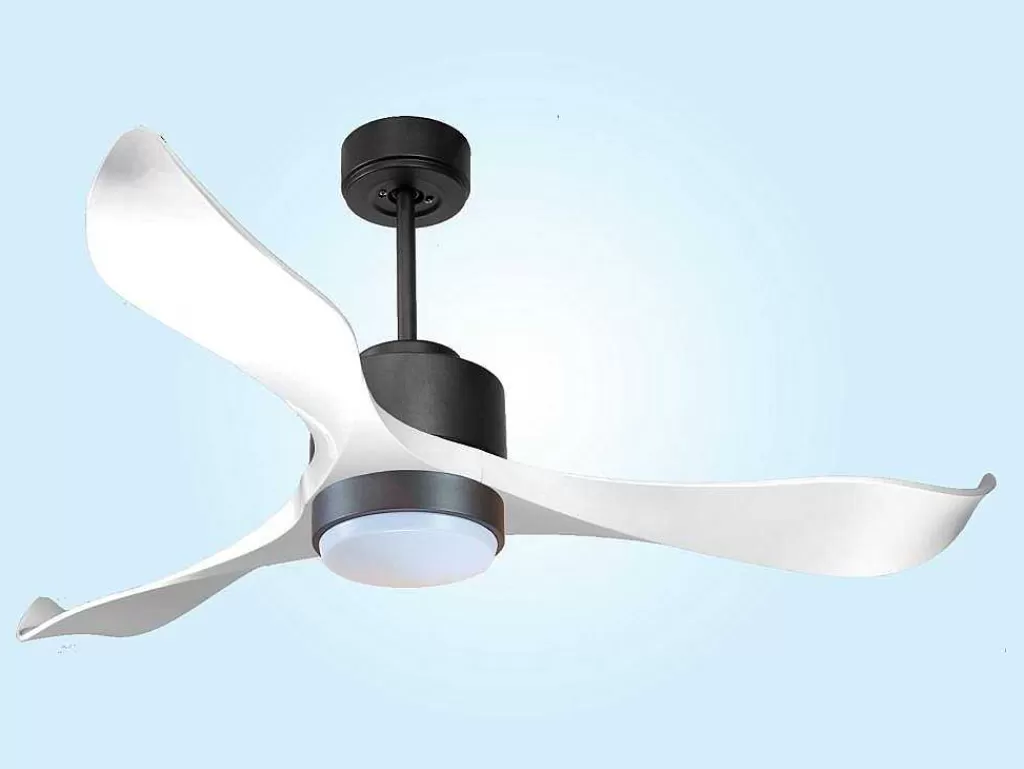 Ventilador*Purline Ventilador De Tecto Wifi Motor Dc Controlo Remoto Adaptador De Luz De Tres Tons 2/3 Laminas Hypersilence Memória