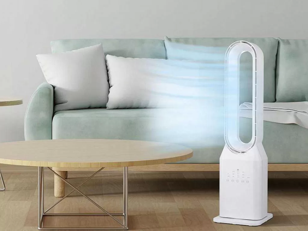 Ventilador*Purline Ventilador De Torre Sem Laminas Com 3 Velocidades E Oscilao Automatica