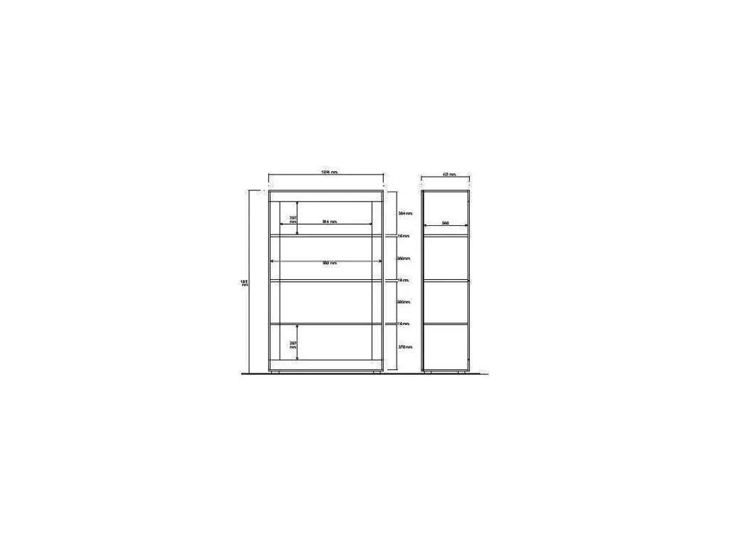 Biblioteca, Vitrina, Estante*Vente-unique Vitrina Com Leds E 4 Portas Disponivel Em Branco Lacado - Comete