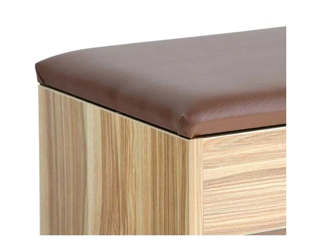 Sapateira*Vente-unique Wehome - Armário De Entrada Com Sapateira 104X49 Cm Em Madeira Natural