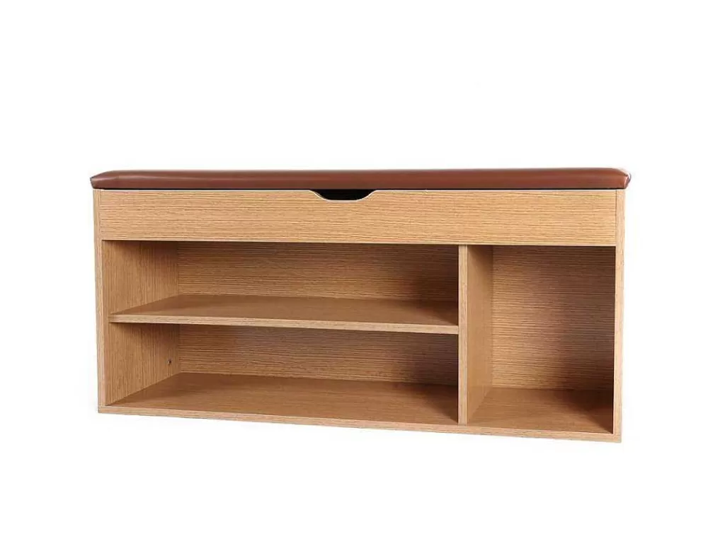Sapateira*Vente-unique Wehome - Sapateira De Entrada 104X49 Cm Em Madeira De Carvalho