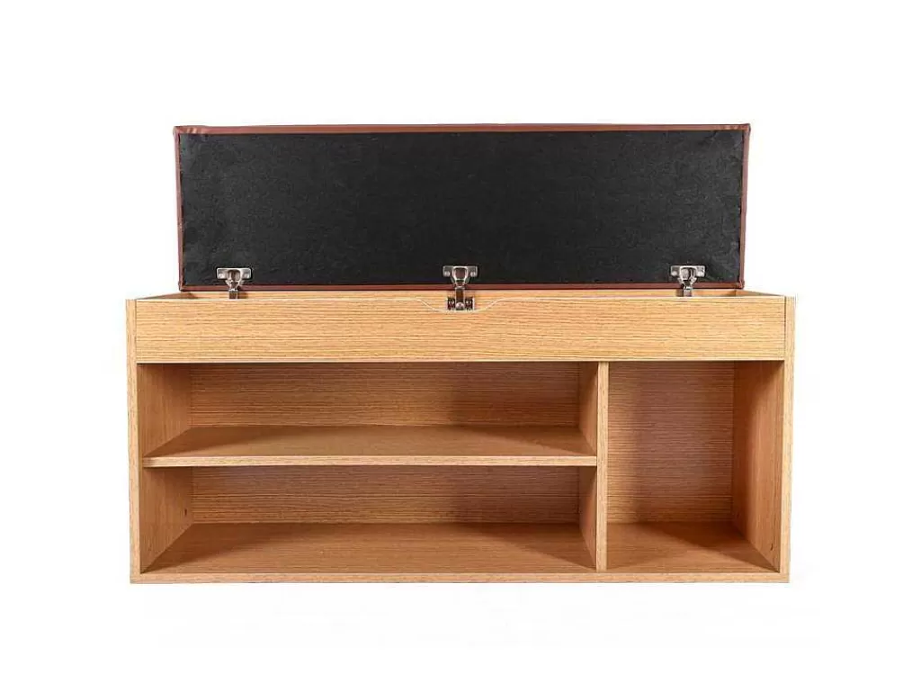 Sapateira*Vente-unique Wehome - Sapateira De Entrada 104X49 Cm Em Madeira De Carvalho