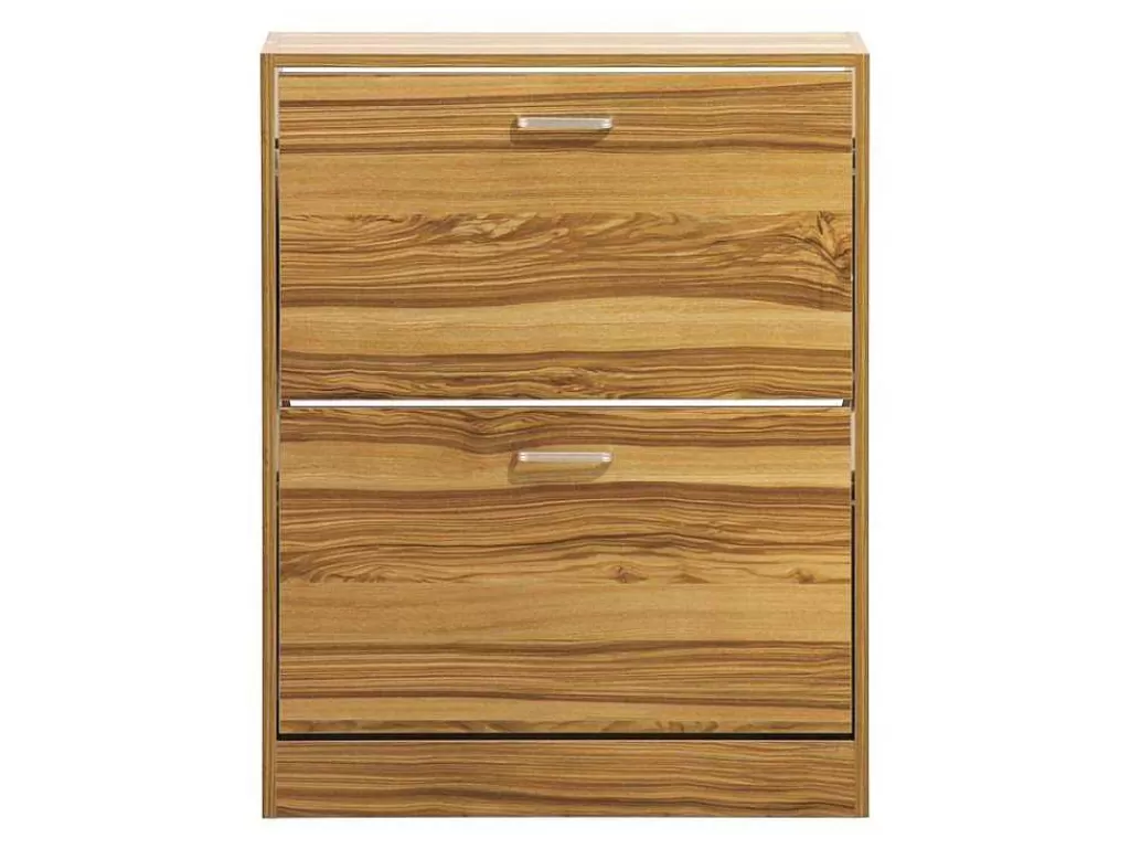 Móvel De Cozinha*Vente-unique Wehome - Sapateira De Entrada 2 Portas 63X80 Cm Em Madeira Natural