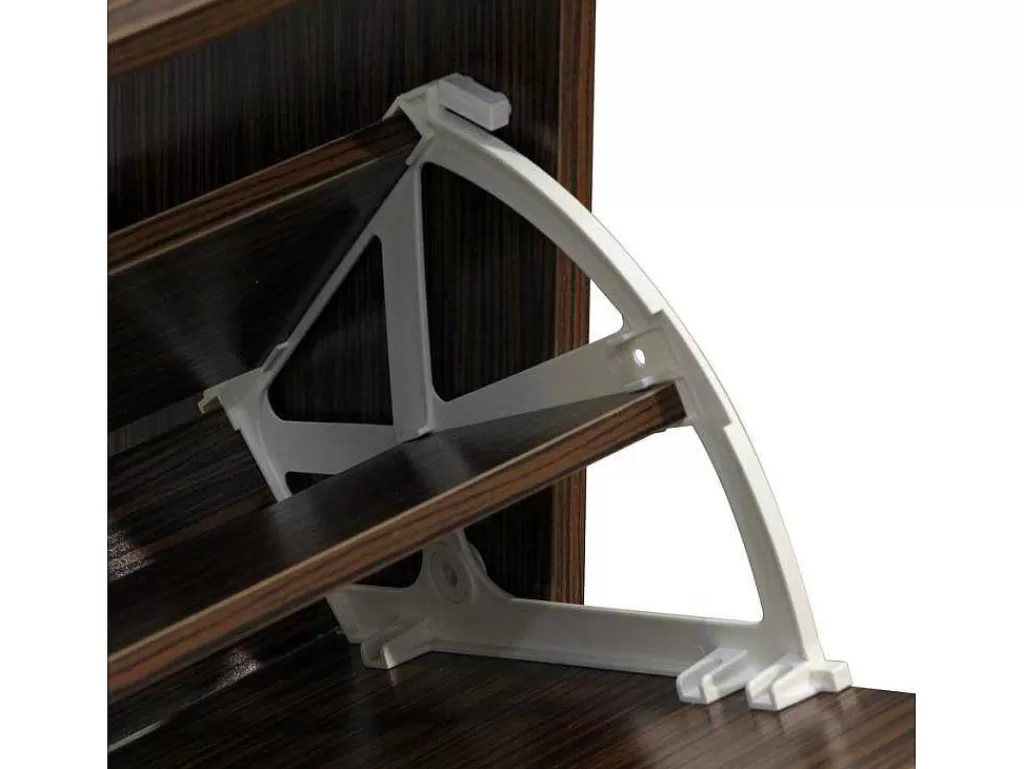 Sapateira*Vente-unique Wehome - Sapateira Design Com 2 Portas 63X80 Cm Em Madeira Zebrano